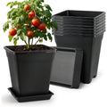 9 Inch Square Planters 8 Pack