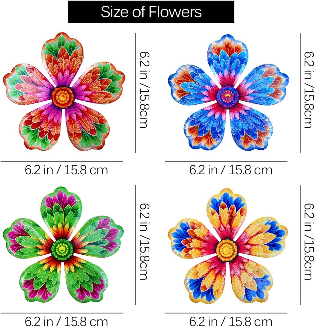 Metal Flower Wall Decor