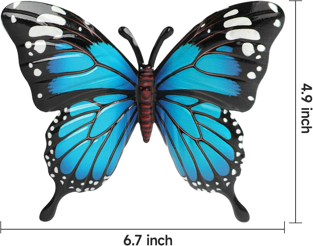 4Pcs Metal Butterfly Wall Decor