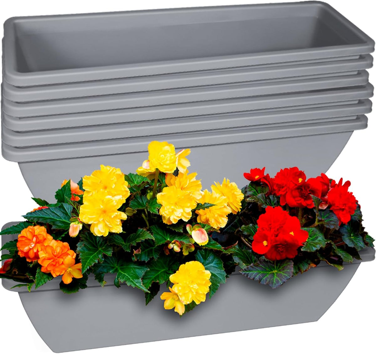 24 Inch Window Box Planter 6 Pcs