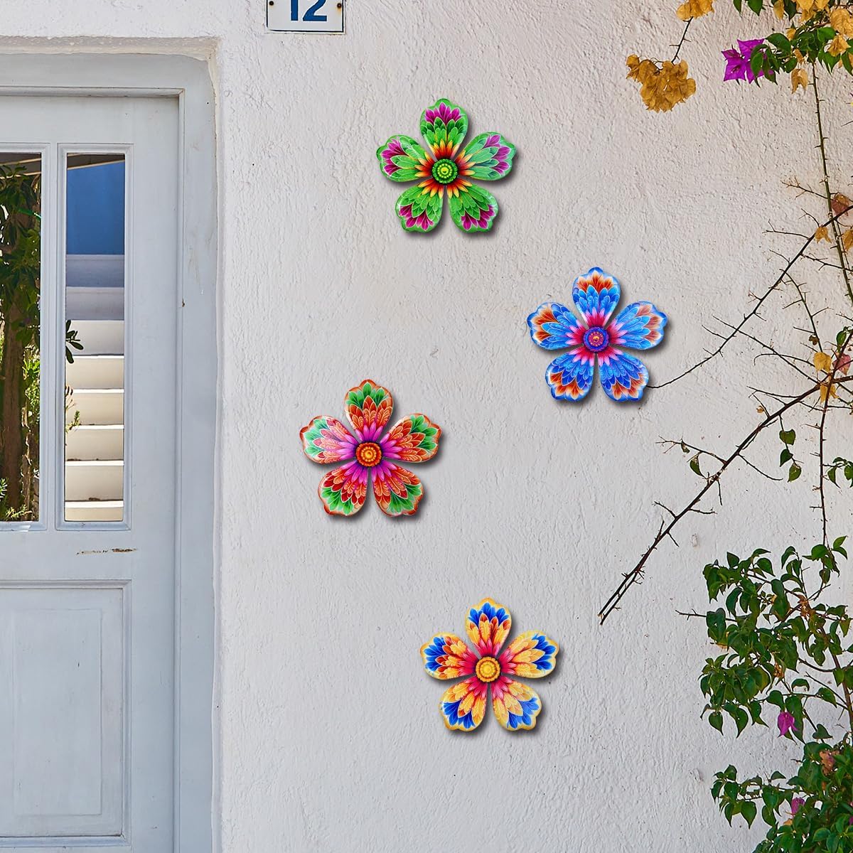 Metal Flower Wall Decor