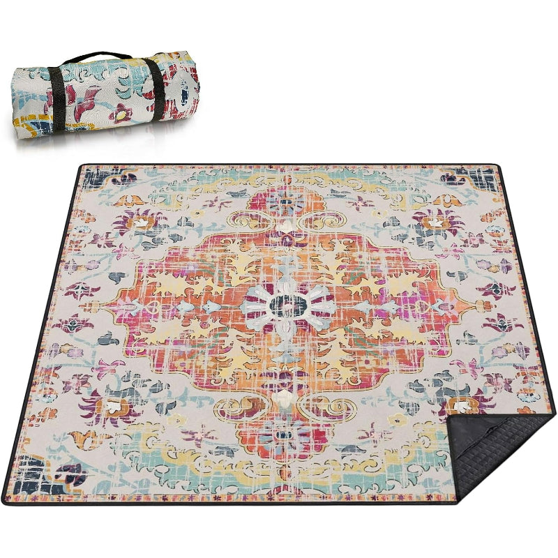 80"x80" Boho Waterproof Picnic Mat