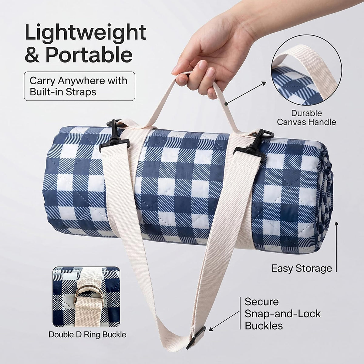 80"x83" Large Picnic Blanket
