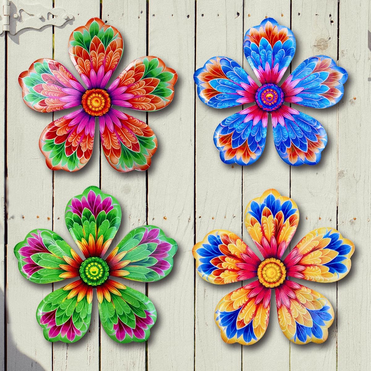 Metal Flower Wall Decor