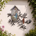 Brown Metal Bird Wall Decor