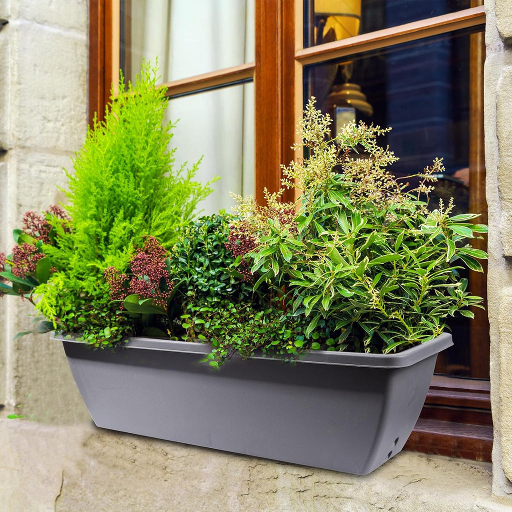 24 Inch Window Box Planter 6 Pcs