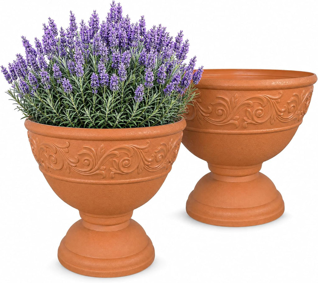 17.7 Inch Planter Urns Set of 2