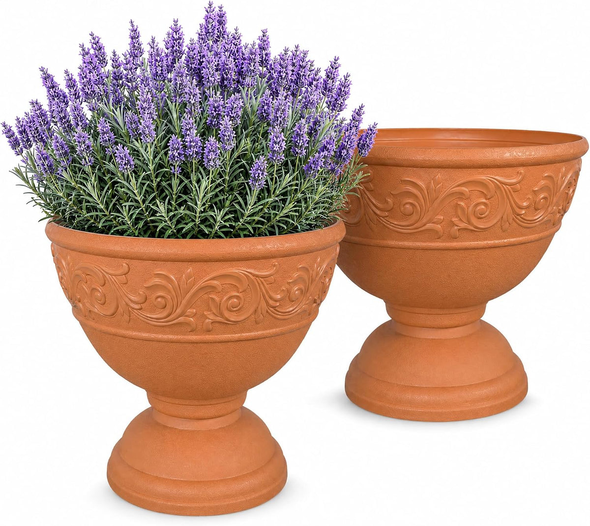 17.7 Inch Planter Urns Set of 2