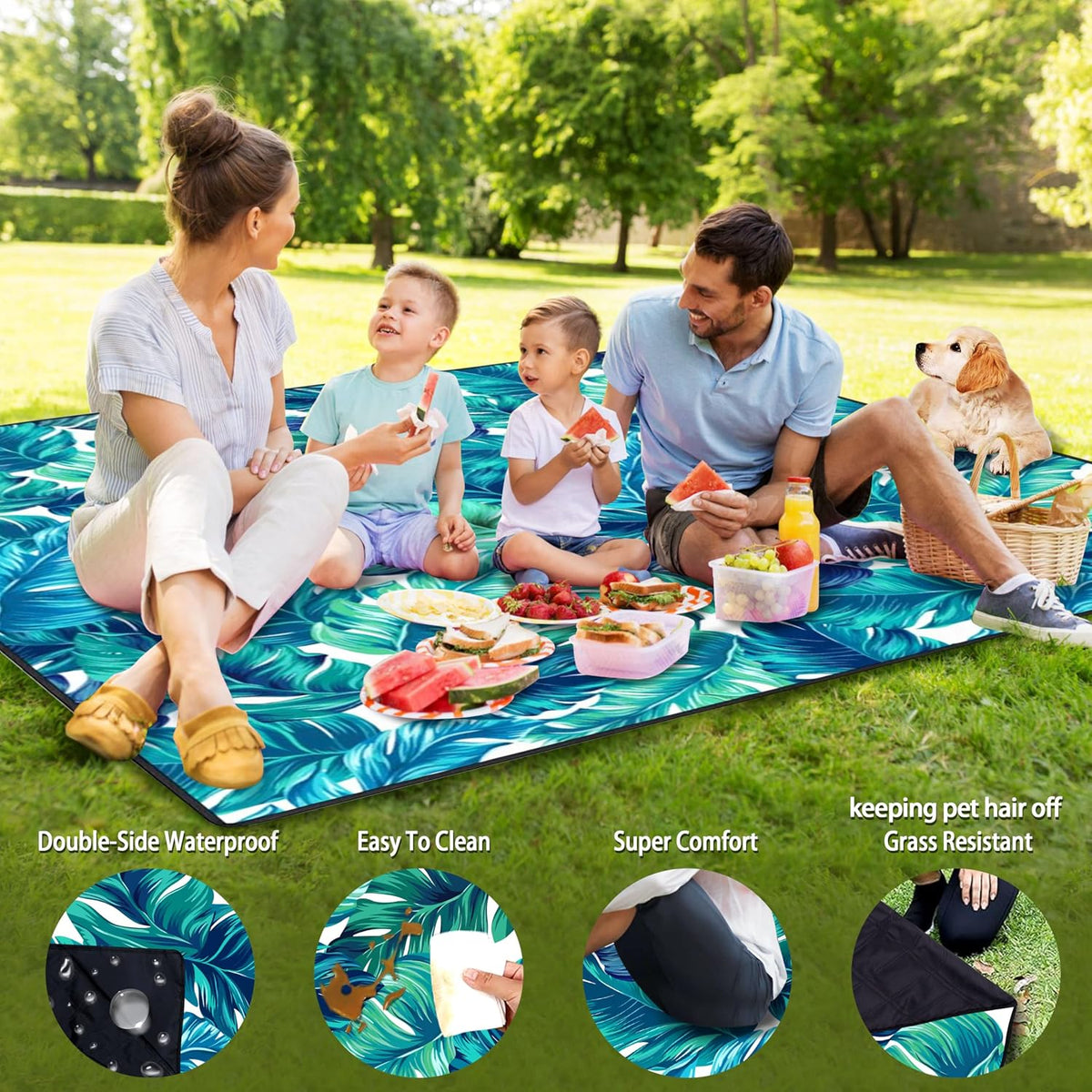 80"X80" Waterproof Beach Blanket